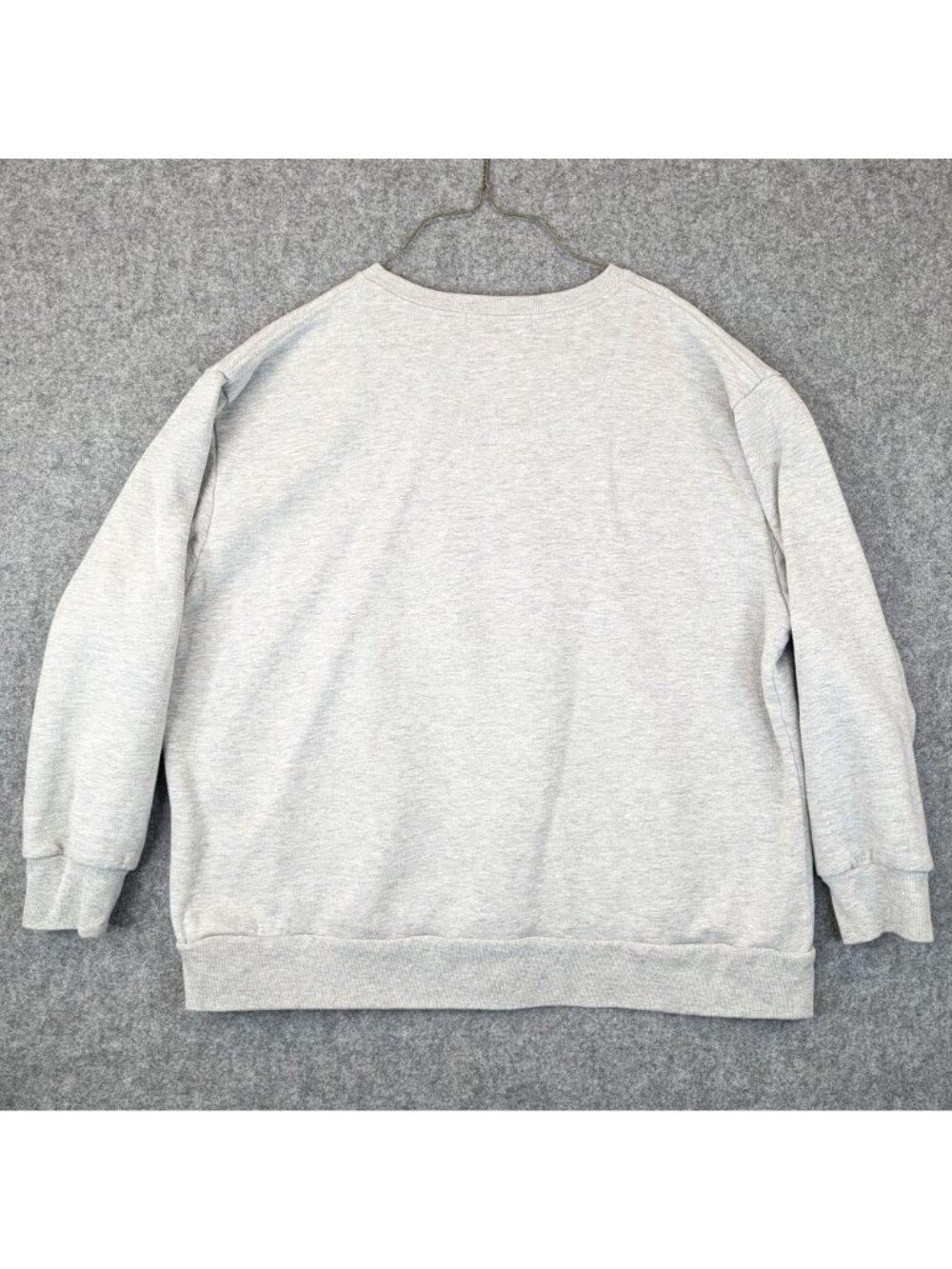 Candy Cane Co. Mens XXL Sweatshirt Funny Holiday Graphic Cozy Gray Pullover - Picture 3 of 7